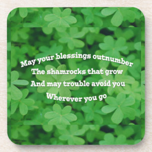 Irish Blessing Drink Coaster