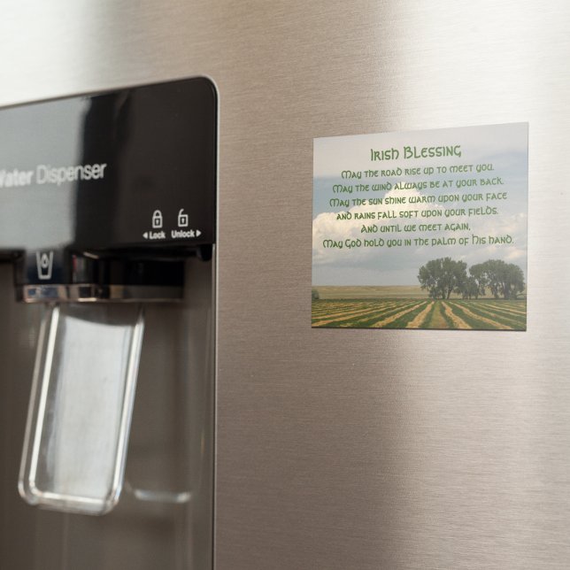 Irish Blessing Farmland Landscape Magnetic Card (In Situ)