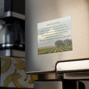 Irish Blessing Farmland Landscape Magnetic Card