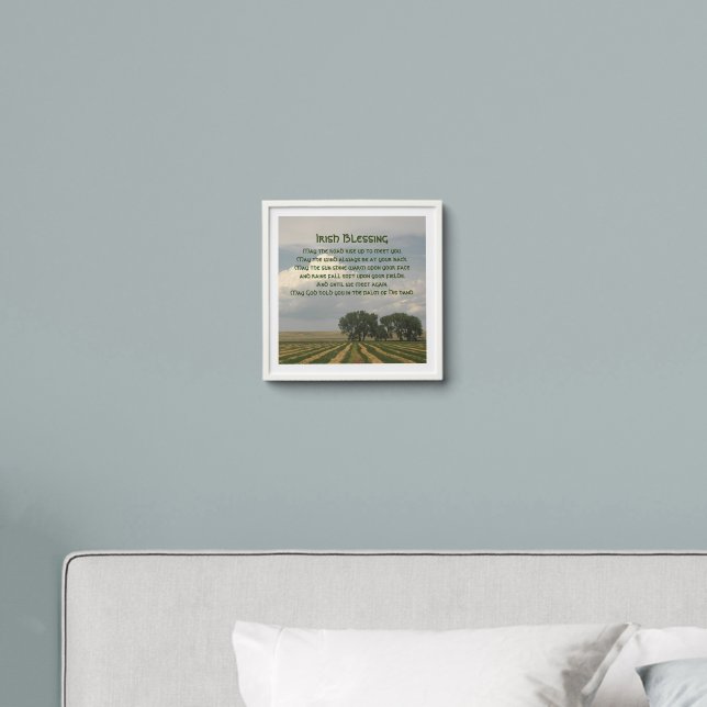 Irish Blessing Farmland Landscape Peel And Stick Photo Tile (Bedroom)