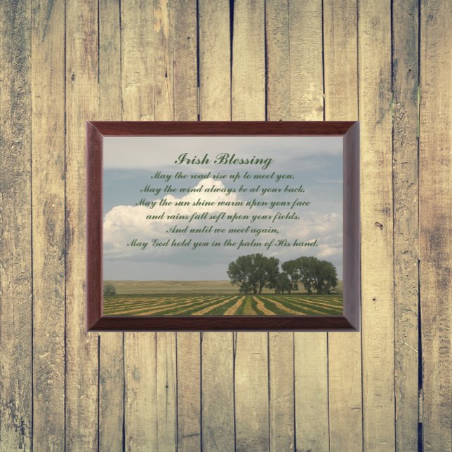Irish Blessing Farmland Landscape Wall Plaque (In Situ)