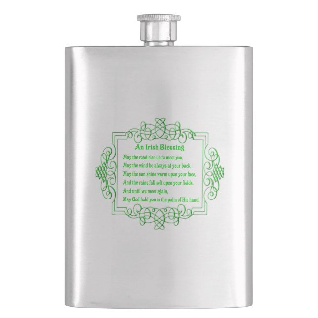 Irish Blessing Flask (Front)