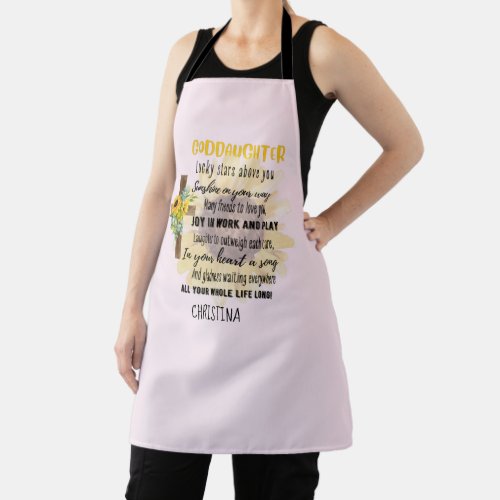 Irish Blessing For GODDAUGHTER - Personalized Gift Apron