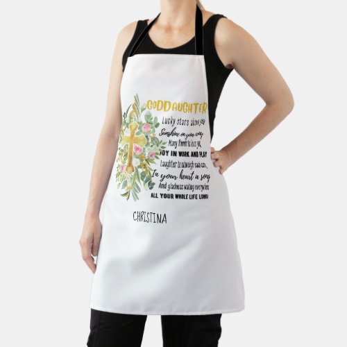 Irish Blessing For GODDAUGHTER _ Personalized Gift Apron