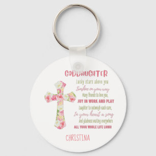 Irish Blessing For GODDAUGHTER - Personalized Gift Keychain