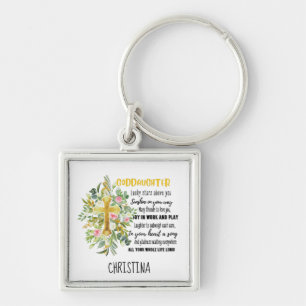 Irish Blessing For GODDAUGHTER - Personalized Gift Keychain