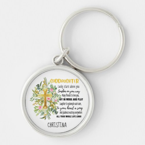 Irish Blessing For GODDAUGHTER _ Personalized Gift Keychain