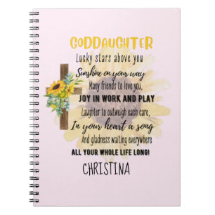 Irish Blessing For GODDAUGHTER - Personalized Gift Notebook