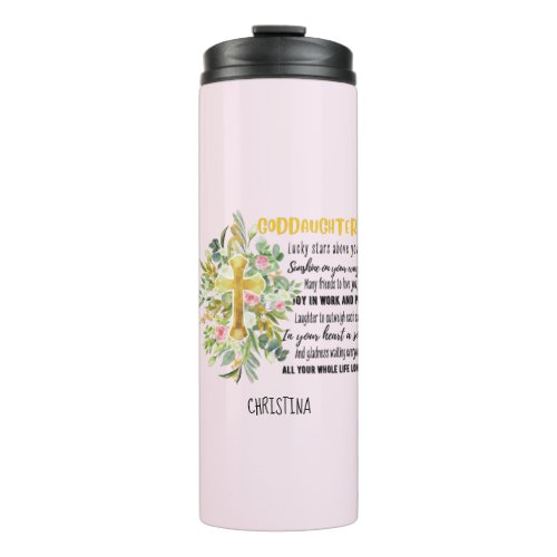 Irish Blessing For GODDAUGHTER _ Personalized Gift Thermal Tumbler