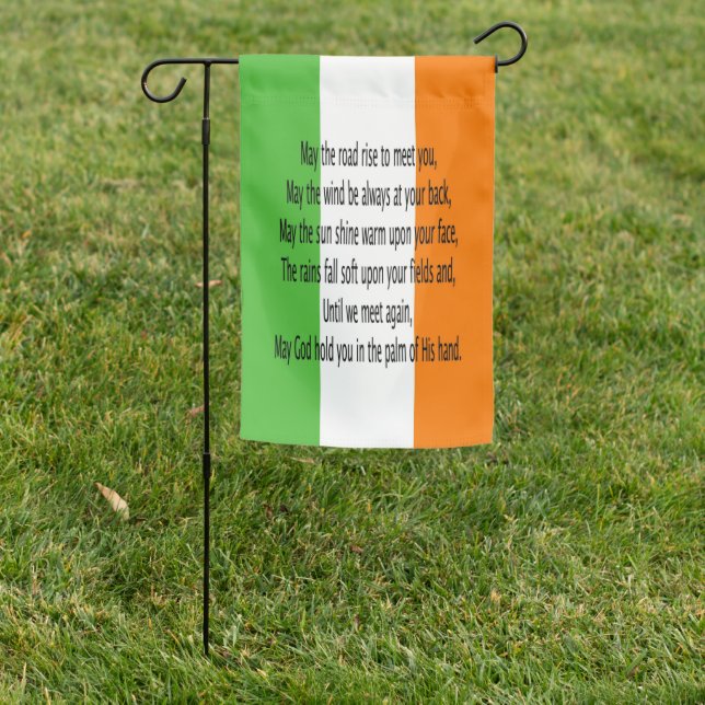Irish Blessing Garden Flag (In SItu)