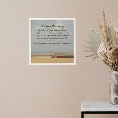 Irish Blessing Golden Wheat Fields Peel And Stick Photo Tile