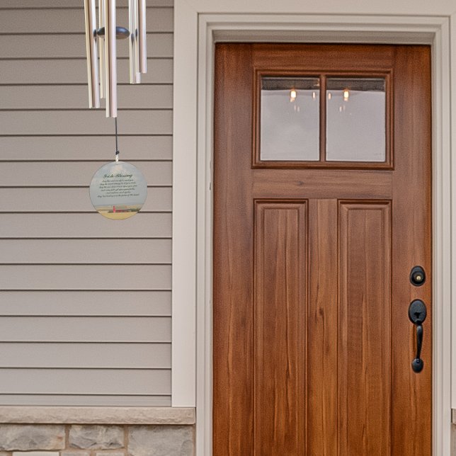 Irish Blessing Golden Wheat Fields Wind Chime (In Situ Front Door)