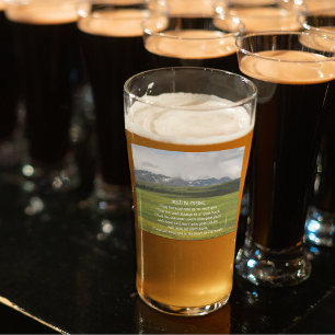 Irish Blessing Green Valley Landscape Glass