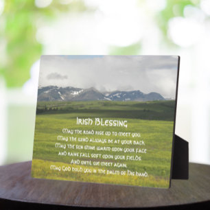 Irish Blessing Green Valley Landscape Plaque