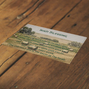 Irish Blessing Hay Bales in Field Cutting Board