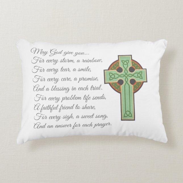 Irish Blessing II Decorative Pillow (Front)