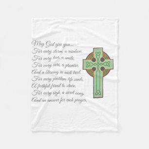 Irish Blessing II Fleece Blanket