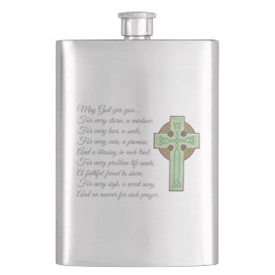 Irish Blessing II Hip Flask