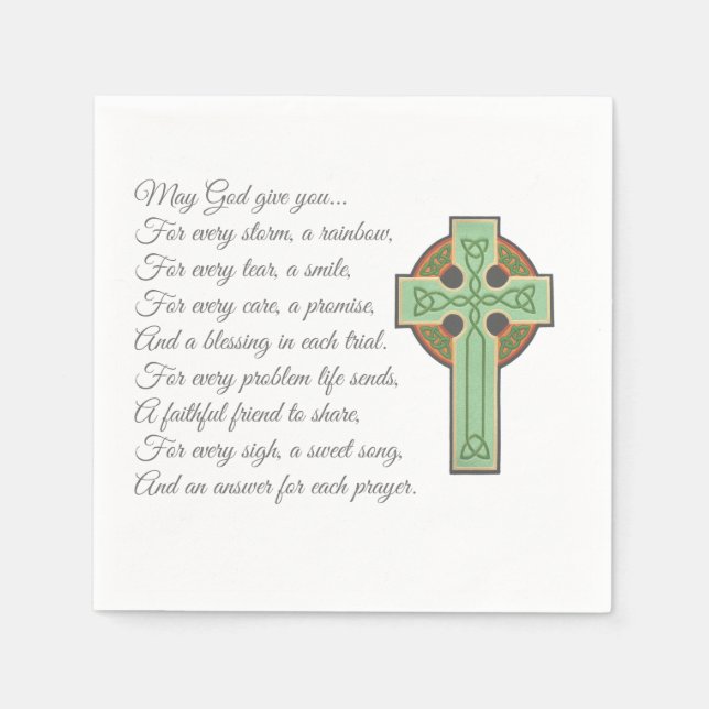 Irish Blessing II Paper Napkins (Front)
