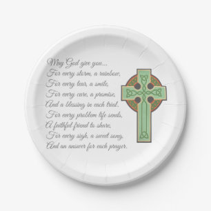 Irish Blessing II Paper Plates