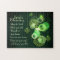Irish Blessing Love in your heart, Shamrock Design