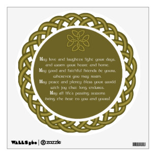 Irish Blessing - May Love And Laughter Wall Sticker