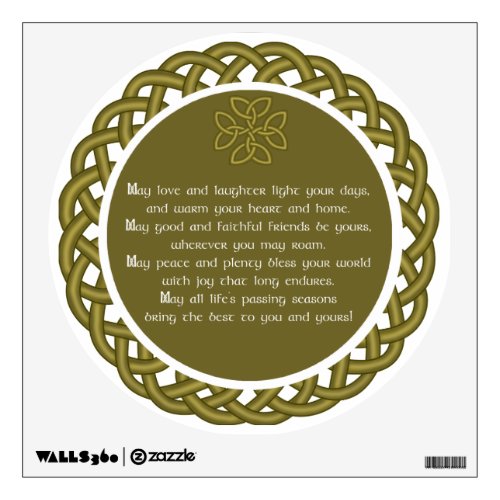 Irish Blessing _ May Love And Laughter Wall Sticker