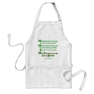 Irish Blessing May the Road Rise to Meet You Adult Apron