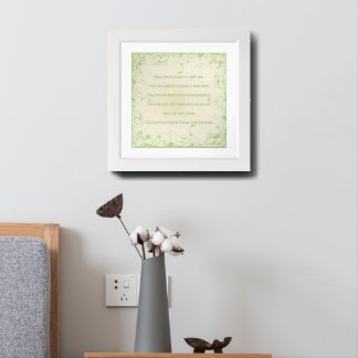 Irish Blessing-May the road rise to meet you Framed Art