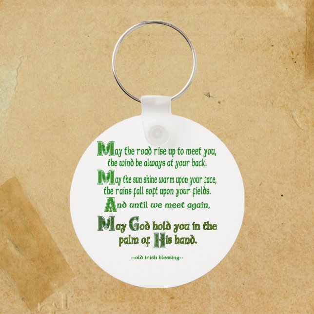Irish Blessing May the Road Rise to Meet You Keychain (Creator Uploaded)