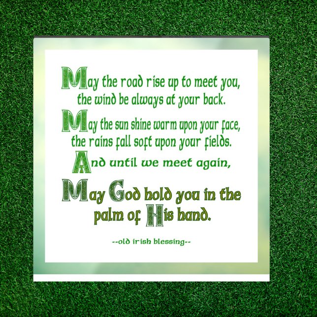 Irish Blessing May the Road Rise to Meet You Window Cling (Creator Uploaded)