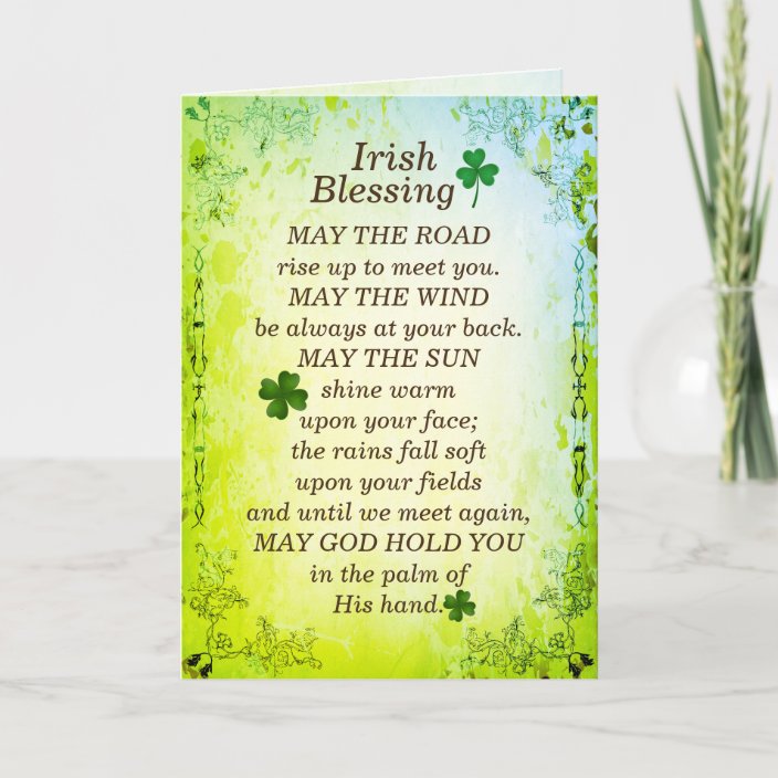 Irish Blessing Greeting Card St Patrick/'s Day Encouragement Card May The Road Rise Up To Meet You VW Beetle Note Cards