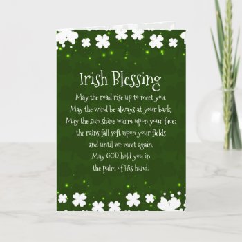 Irish Blessing May The Road Rise Up To Meet You Card by CChristianDesigns at Zazzle