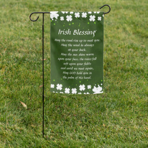 Irish Blessing May the Road Rise Up to Meet You Garden Flag