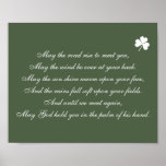Irish Blessing May The Road Rise Up To Meet You Poster at Zazzle