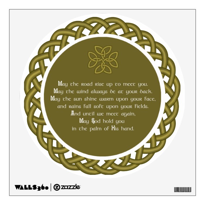  irish blessing may the road rise up to meet you wall sticker zazzle