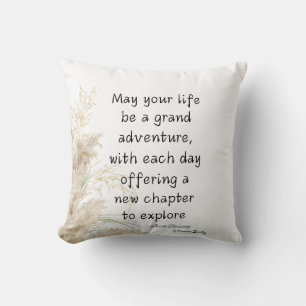 Irish Blessing May Your Life Be a Grand Adventure Throw Pillow