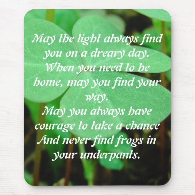 Irish Blessing - MousePad (Front)