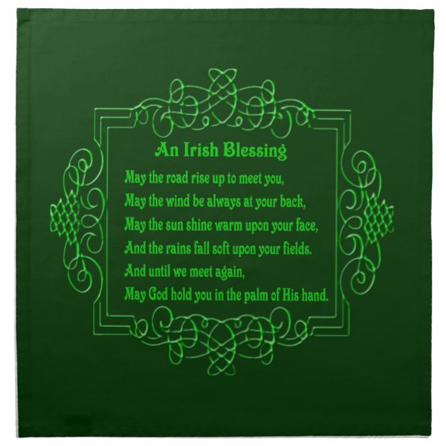Irish Blessing Napkins (Front)