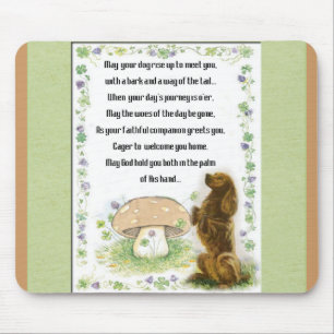Irish Blessing Of The Dogs Mouse Pad