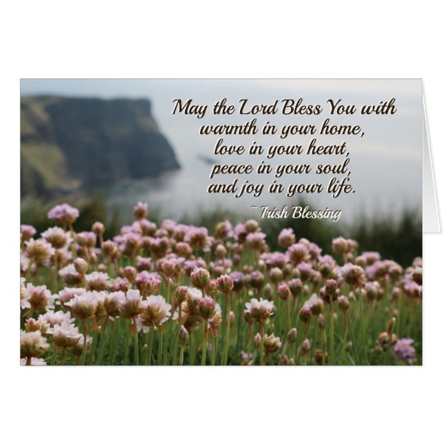 Irish Blessing, Peace in Your Soul, Ireland Card (Front Horizontal)