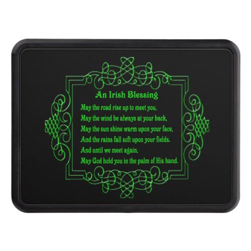 Irish Blessing Poem Trailer Hitch Cover