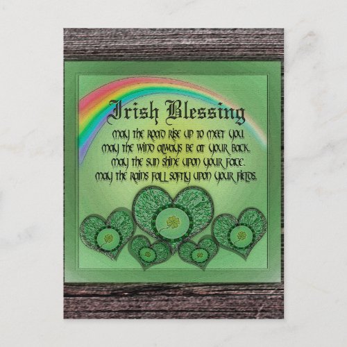 Irish Blessing Postcard
