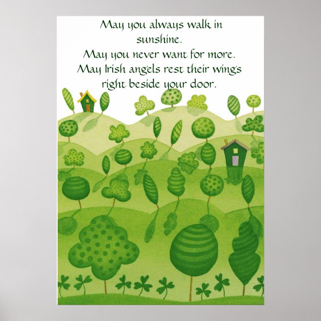 Irish blessing Poster (Front)