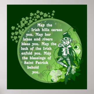 Irish Blessing Poster $25.00