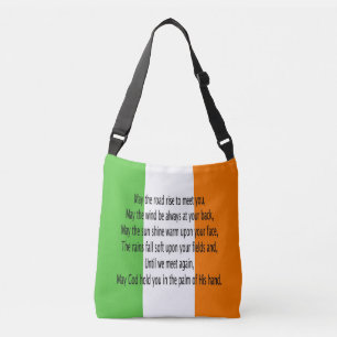Irish Blessing Prayer Crossbody Bag