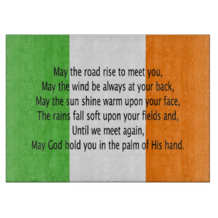 Irish Blessing Prayer Cutting Board