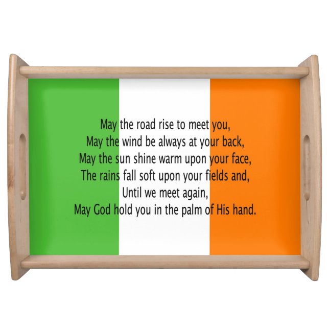 Irish Blessing Prayer Serving Tray (Front)