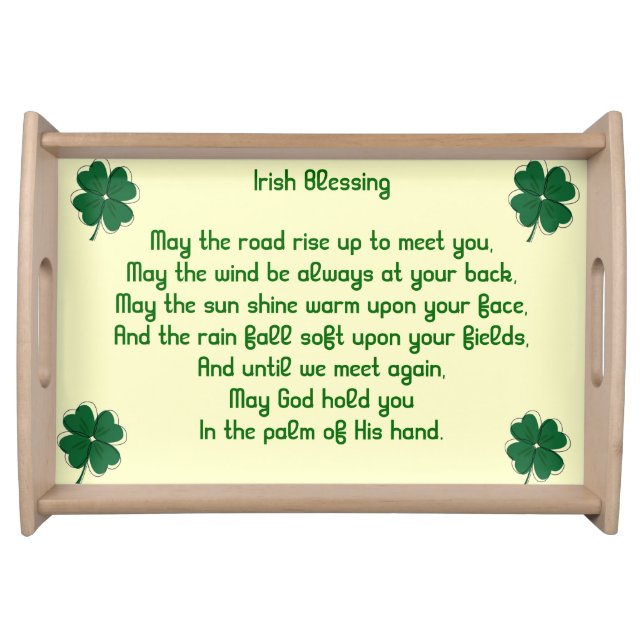 Irish Blessing Serving Tray (Front)