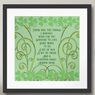 Irish Blessing - Someone to Love - Some Work Poster